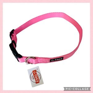 NWT HP Go Tags Pretty Pink Dog Collar Size Medium